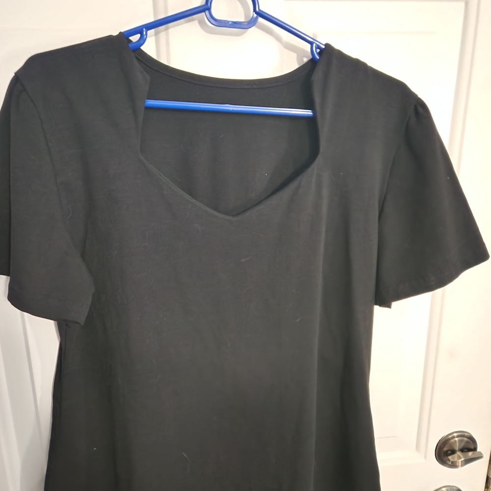 Source Unknown Classic Black V-Neck Tee